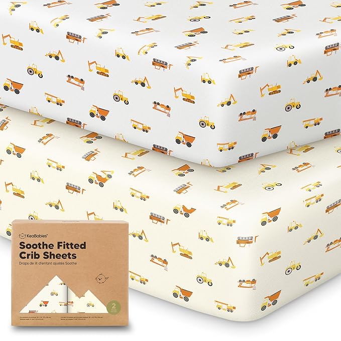 KeaBabies 2-Pack Organic Crib Sheets by KeaBabies
