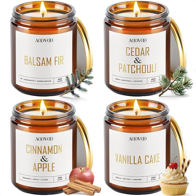 AOOVOO Christmas Candle Set by AOOVOO