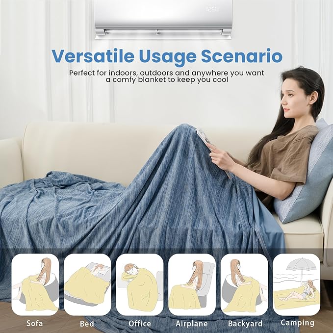 OIGAE Cooling Blanket for Hot Sleepers - Image 7