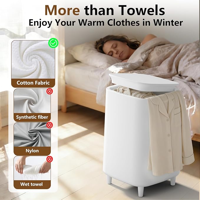 22L Towel Warmer for Bathroom – Fast Heating Blanket Warmer, Fits Two 40" x 70" - Image 7