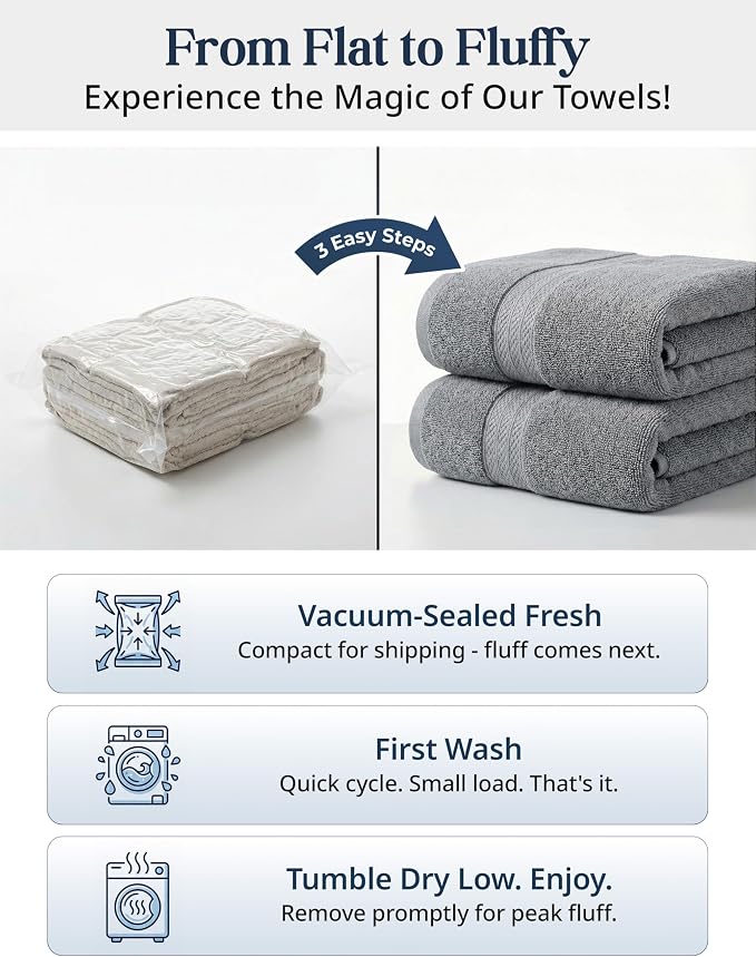 LANE LINEN Luxury 24 PCs Bath Towels Set - Image 3