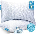 QUTOOL Cooling Pillow for Sleeping, CertiPUR-US Shredded Memory Foam Queen by QUTOOL