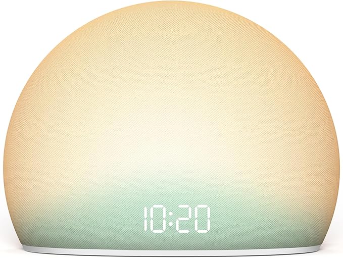 HOUSBAY Sunrise Alarm Clock, 20 Soothing Sleep Aids, Dimmable Display, by HOUSBAY