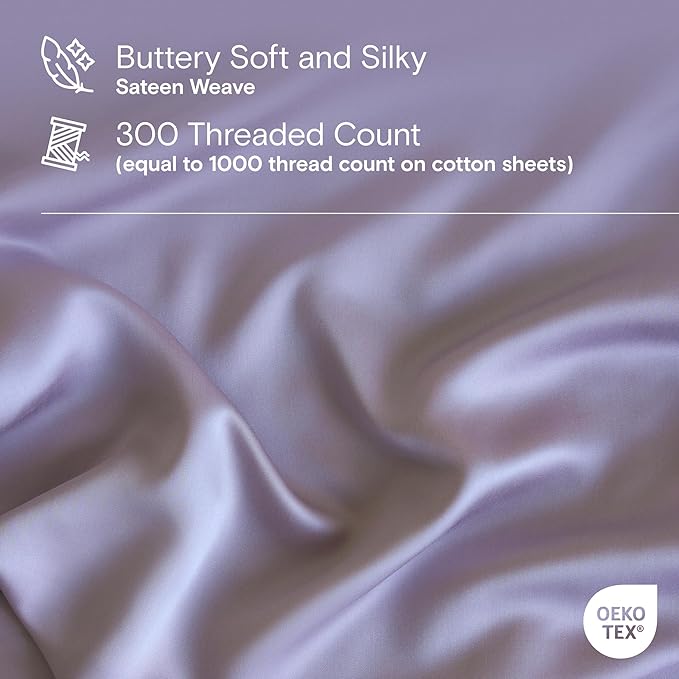 DOZ Sheet Set, 100% Viscose derived from Bamboo, Organically Grown, Buttery Soft - Image 3