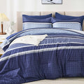 WONGS BEDDING Comforter Set King Size 7 Pieces, Patchwork Soft Lightweight by WONGSBEDDING