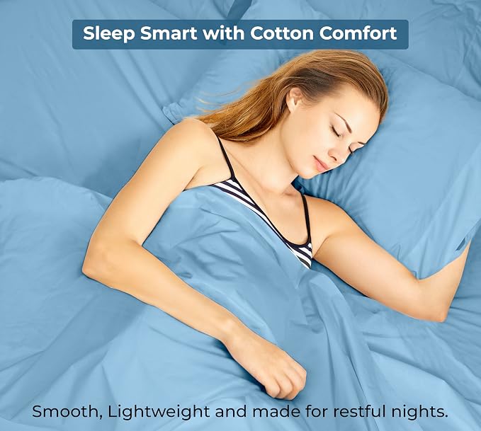 Royale Linen 100% Organic Cotton Twin XL Flat Sheet Only - Image 9