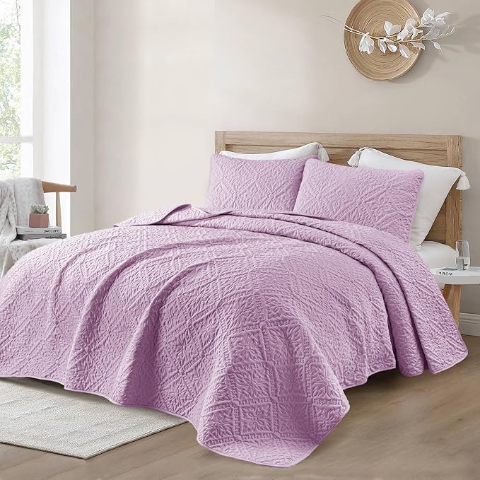 Exclusivo Mezcla California King Quilt Bedding Set, Lightweight Soft Bedspreads - Image 2