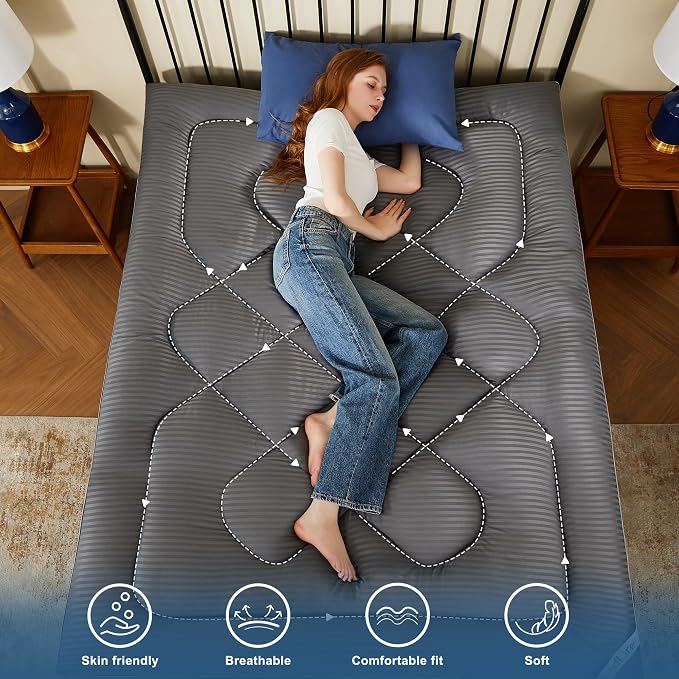 BEDLORE King Mattress Topper, Thick Pillow Top Pad - Image 6