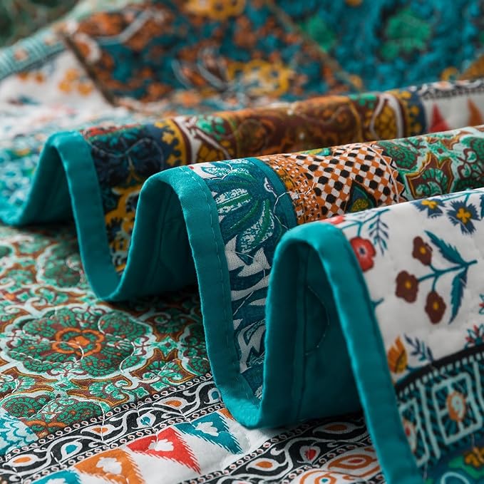 BEDIFANY Cotton Queen Size Quilt Set, Lightweight Bedspread Queen Coverlet - Image 4