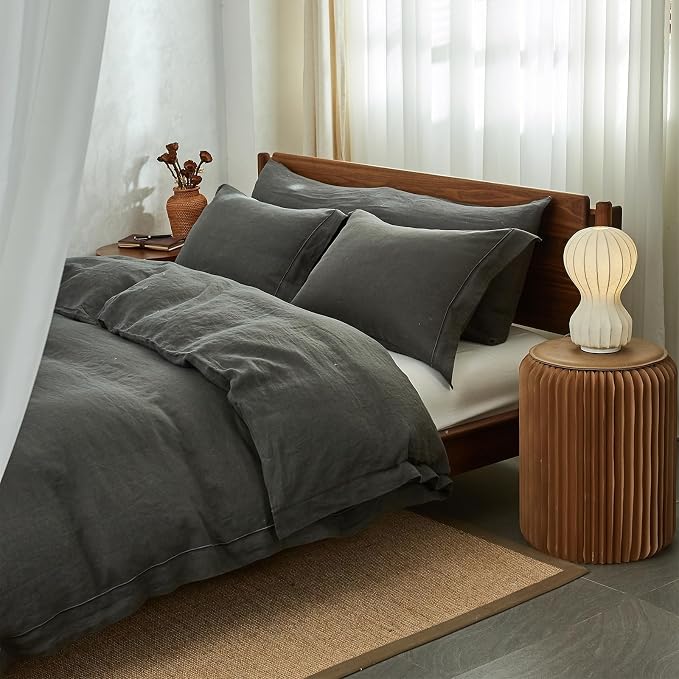 Simple&Opulence 100% Washed Linen Duvet Cover - Image 8