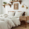 Simple&Opulence 100% Linen Duvet Cover Set 2pcs Basic Style Natural French by SimpleOpulence