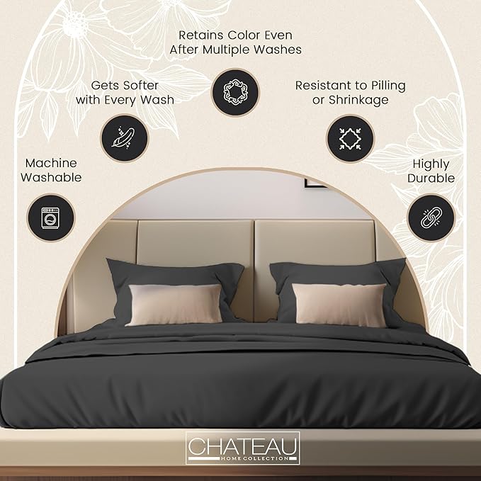 100% Cotton Sheets King Size Sheets Set - Image 6