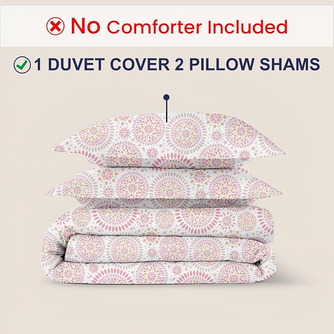 Kotton Culture 3 Pc Queen Size Duvet Cover Set- 100% Egyptian Cotton 600 Thread - Image 2