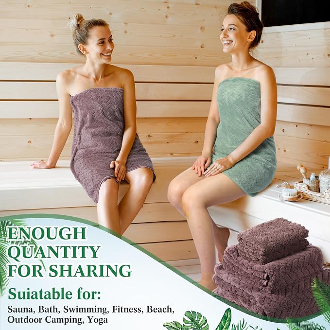 Mixweer 16 Pieces Bath Towels Sets Quick Dry Towel Set - Image 5
