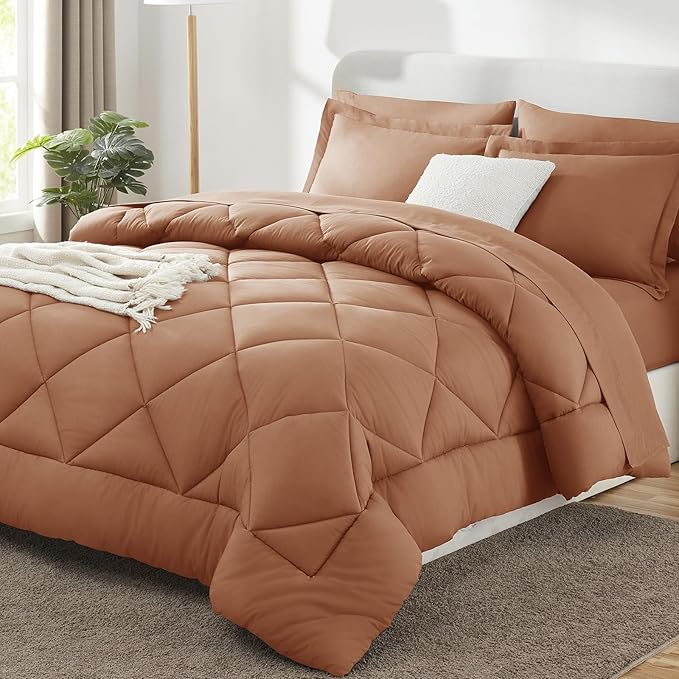 CozyLux Full Size Comforter Sets Pumpkin by CozyLux