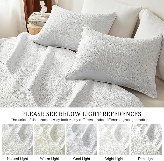 akkialla Twin Quilt Bedding Set, Lightweight Soft Bedspread Coverlet, Modern - Image 5