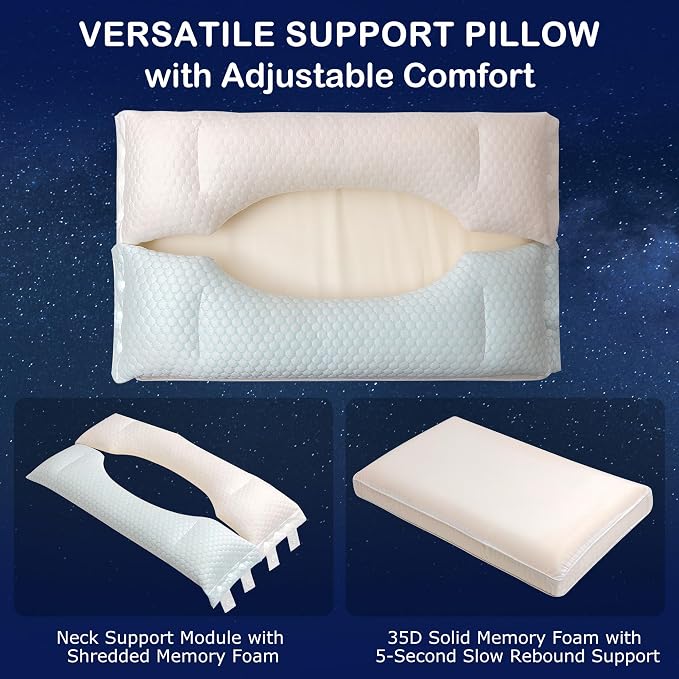 Memory Foam Bed Pillow，Adaptive Pillows - Image 3
