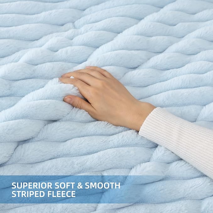 Smoofy Fluffy Full Size Comforter Sets 3 Pieces - Image 5