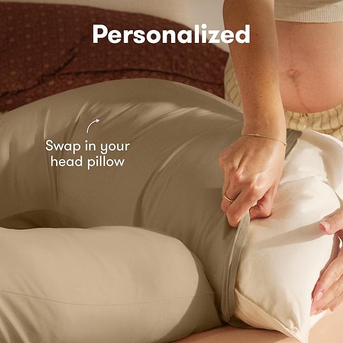 Frida Mom Full Body Support Pregnancy Pillow, Cooling Pregnancy Pillow - Image 3