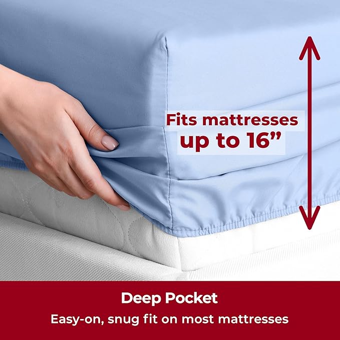 Mellanni Split King Sheets Set - Image 5