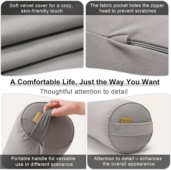Body Pillow for Adults, Long Round Pillow, Big Cylindrical Pillow, Large Full - Image 5
