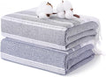 2 Packs Cotton Turkish Beach Towels Quick Dry Sand Free Oversized Bath Pool by ANTFUNYgivesmorechoices