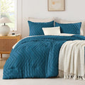 Andency Teal Comforter Set Queen Size, Boho Soft Warm Tufted Bedding Comforter by Andency