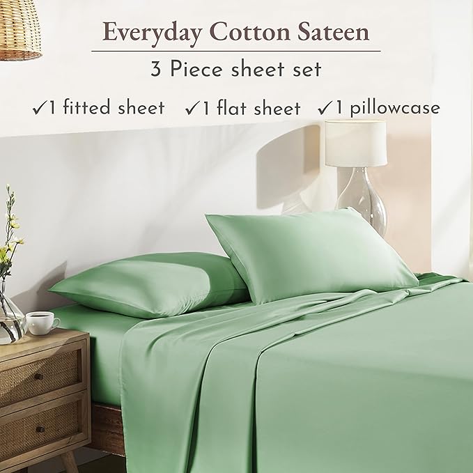 California Design Den 12" Pocket Sheets Twin Size Bed Set - Image 4