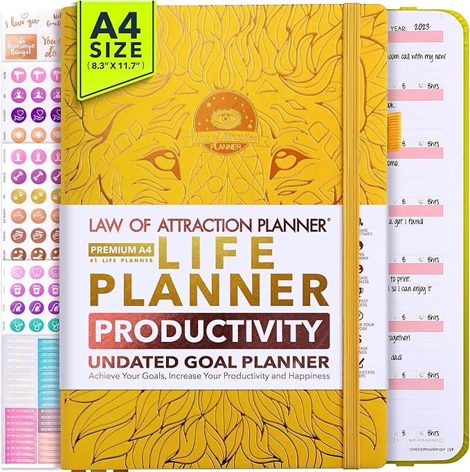 Life Planner - Undated Weekly & Monthly Planner, 12-Month Journey to Increase by FreedomMastery