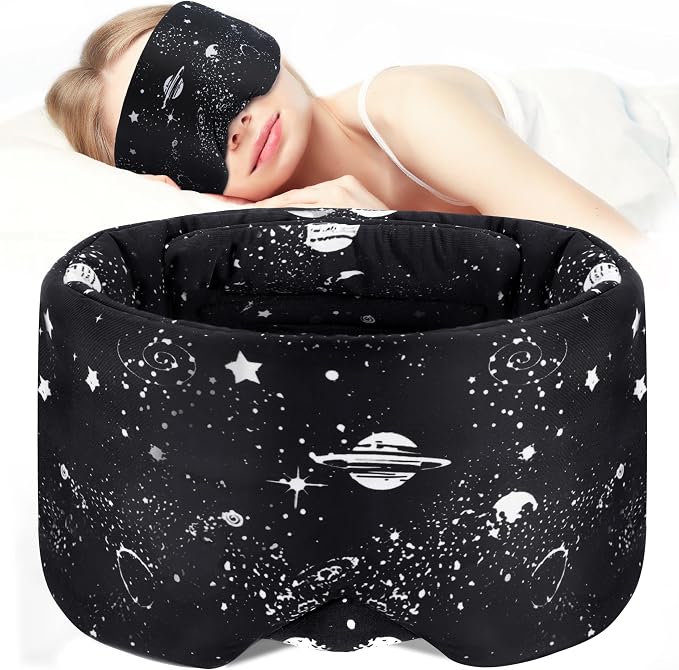 LOVE EYE Dual Side Sleep Mask, Ice Silk Eye Sleeping Mask & Blindfold by LOVEEYE