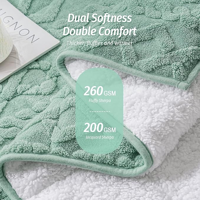 Wemore Weighted Blanket for Adults Twin Size 20 lbs, Dual Sided Soft Fuzzy - Image 2