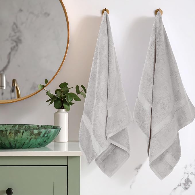 Superior Solid Egyptian Cotton Bath Towel Set - Image 2