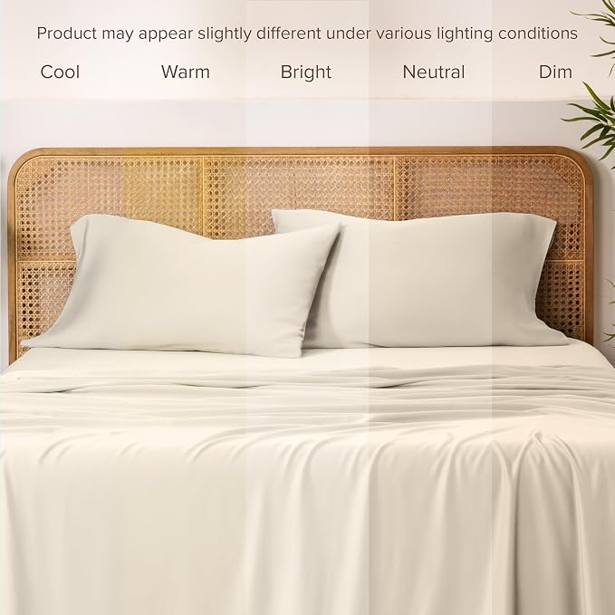 Bare Home 100% Rayon Made from Bamboo Luxury King Size Set of 2 Cooling - Image 5