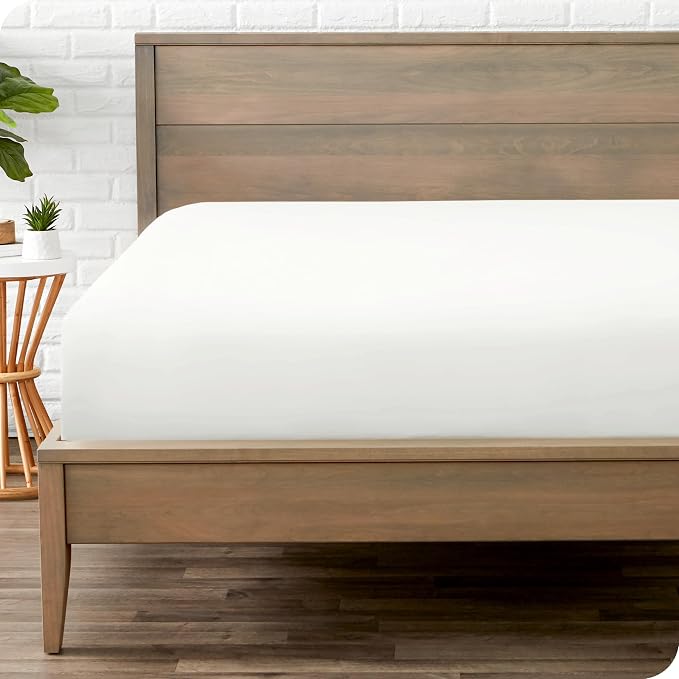 Bare Home Fitted Bottom Sheet Split Head Flex King Size by BareHome