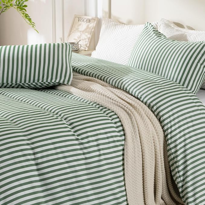 ROSE&RISY King Duvet Cover Set, 3 Pieces Soft Bedding Set, Breathable and - Image 4