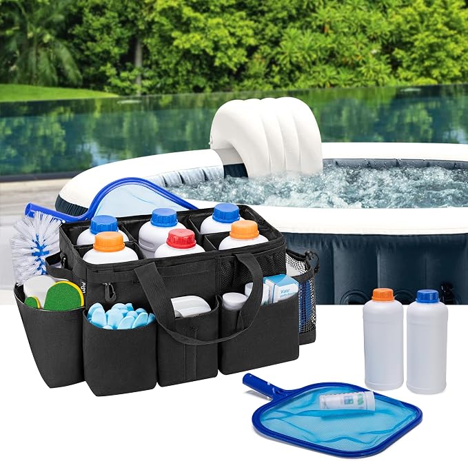 LoDrid Hot Tub Chemical Storage Bag, Pool Chemical Organizer - Image 7