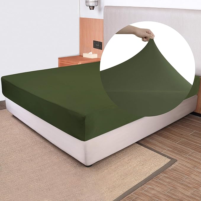 Soft Stretch Twin Fitted Sheet Only by NYHOME