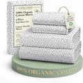 LANE LINEN 100% Organic Cotton Printed Full Size Sheet & Pillowcase Sets by LaneLinen
