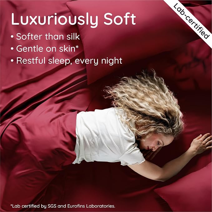 Bambaw 100% Viscose Derived from Bamboo King Size Fitted Sheet, Deep Pocket - Image 4