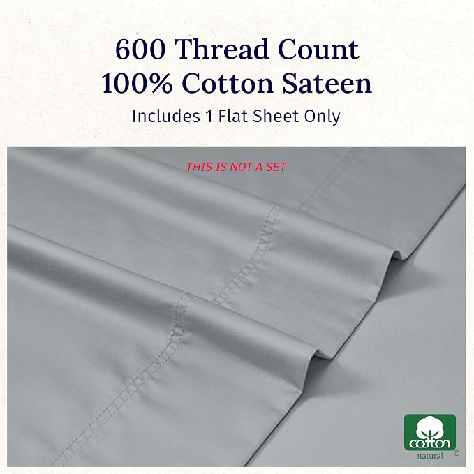 California Design Den King Size Flat Sheet Only - Image 5