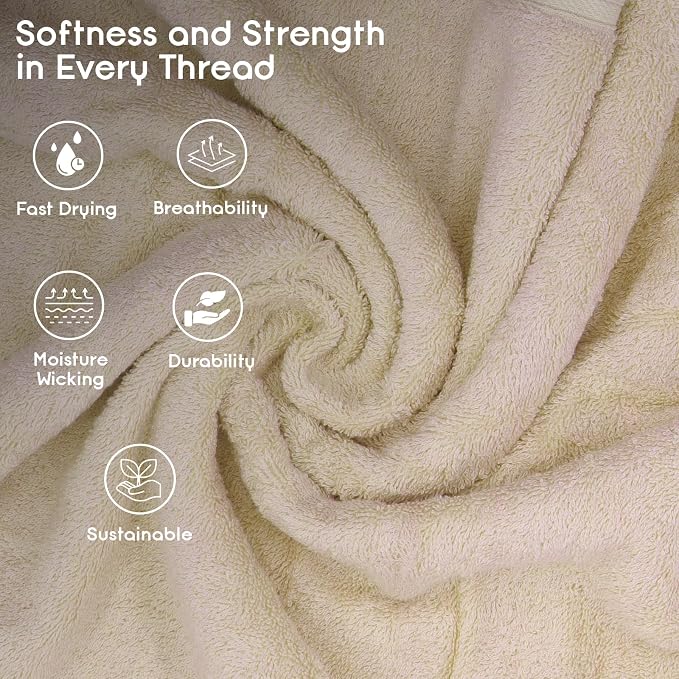 Ariv Premium Jumbo Bath Towels Pack of 2, Beach Towel, Extra-Large Bath Sheets - Image 6