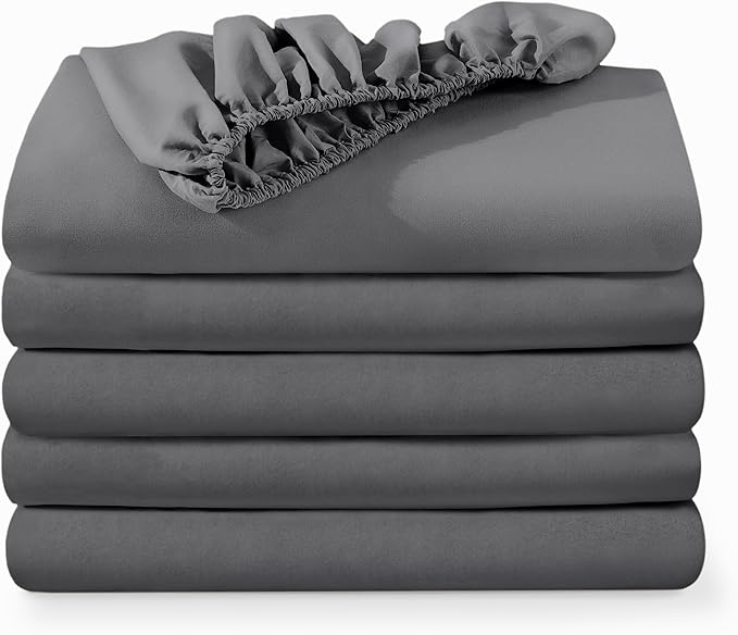 Bare Home 5-Pack Fitted Bottom Sheets Twin by BareHome