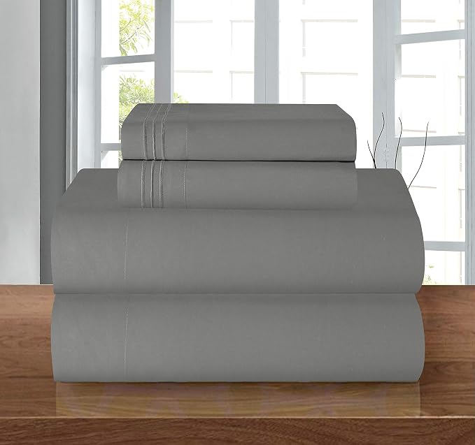 Elegant Comfort Luxury 1500 Premium Hotel Quality Microfiber 5-Piece Sheet Set - Image 2