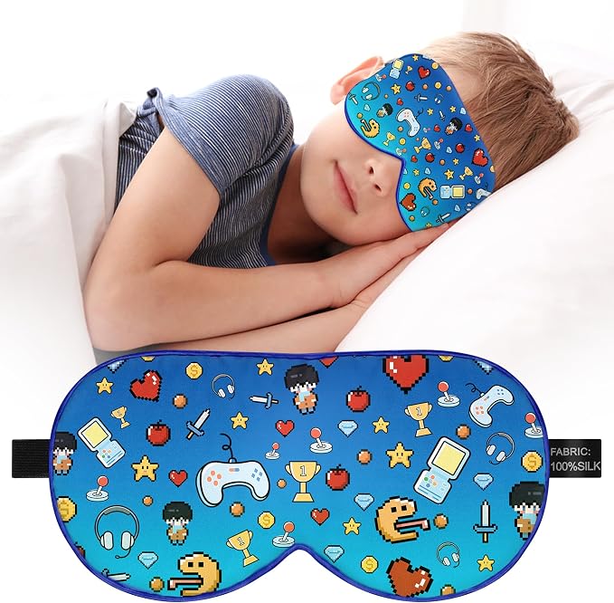 Kids Sleep Mask Eye Cover: 100% Real Natural Pure Silk Eye Mask by Unknown