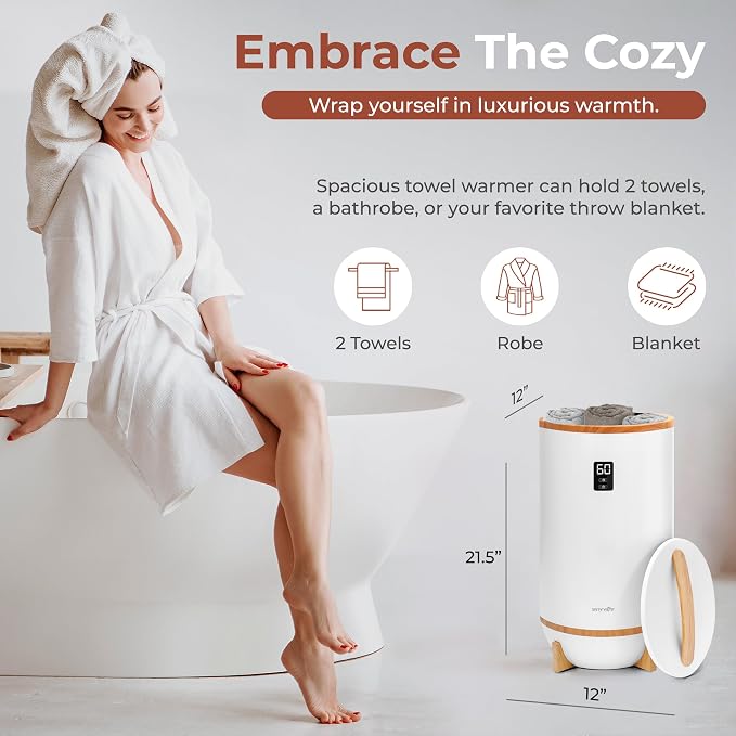 SereneLife Towel and Blanket Warmer - Image 2