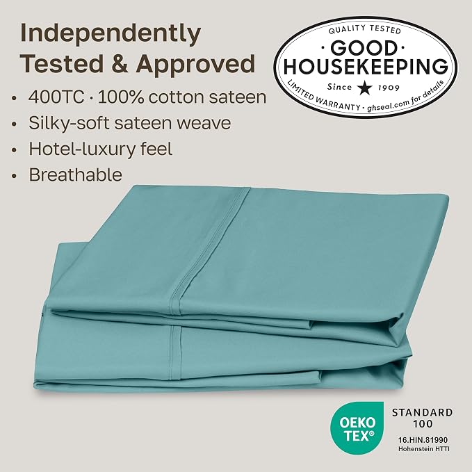 California Design Den Standard Queen Size Pillowcase Set - Image 2