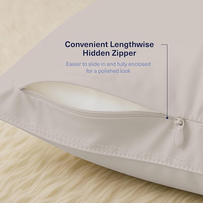 Kickoff Viscose Bamboo Pillowcase, 100% Organic Hidden Zippered Viscose Bamboo - Image 5