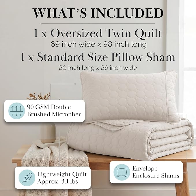 Southshore Fine Living, Inc. Dorm Comforter, Twin/XL Quilt Bedding Set - Image 2