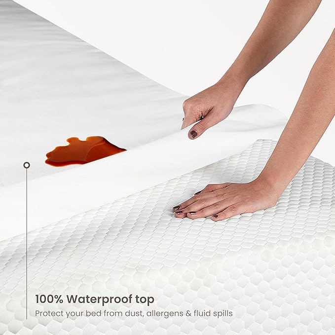Bioweaves Organic Cotton Jersey Full Size Waterproof Mattress Protector |54" x - Image 4
