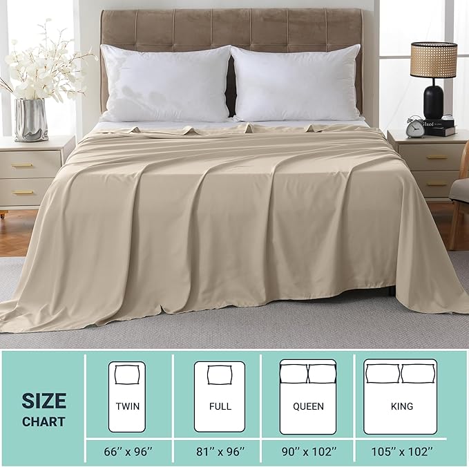 ZPECC Bulk Flat Sheets Only Queen Size 6 Pack, Easy Sort Top Bed Sheet by - Image 5